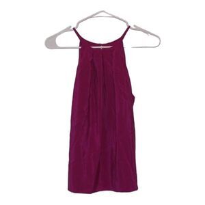 Amanda Uprichard Pink Silk Strappy top Women Size S